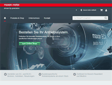 Tablet Screenshot of maxonmotor.ch