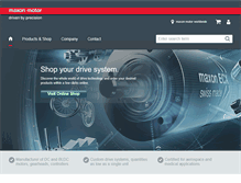Tablet Screenshot of maxonmotor.com